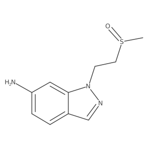 1-(2-methanesulfinylethyl)-1H-indazol-6-amine Structure