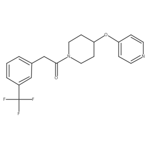 1-(4-(Pyridin-4-yloxy)piperidin-1-yl)-2-(3-(trifluoromethyl)phenyl)ethanone Structure