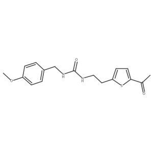 1-(2-(5-Acetylthiophen-2-yl)ethyl)-3-(4-methoxybenzyl)urea结构式