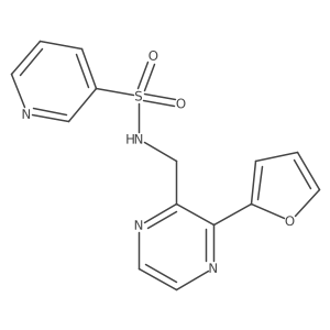 N-((3-(furan-2-yl)pyrazin-2-yl)methyl)pyridine-3-sulfonamide Structure