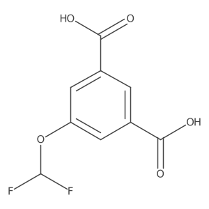 5-(Difluoromethoxy)benzene-1,3-dicarboxylic acid Structure