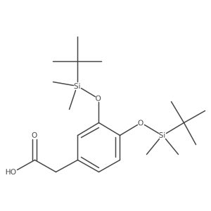 2-(3,4-Bis((tert-butyldimethylsilyl)oxy)phenyl)acetic acid Structure