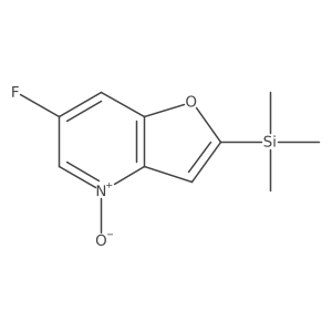 6-Fluoro-2-(trimethylsilyl)furo[3,2-B]pyridine 4-oxide Structure
