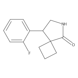 8-(2-Fluorophenyl)-6-azaspiro[3.4]octan-5-one结构式