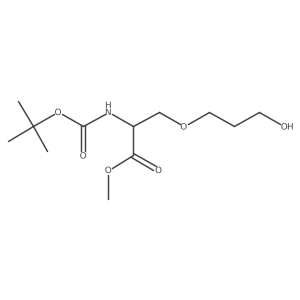 Methyl (S)-2-(Boc-amino)-3-(3-hydroxypropoxy)propanoate Structure