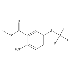 Methyl 2-amino-5-[(trifluoromethyl)sulfanyl]benzoate结构式
