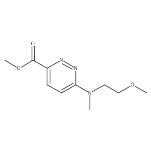 Methyl 6-((2-methoxyethyl)(methyl)amino)pyridazine-3-carboxylate Structure