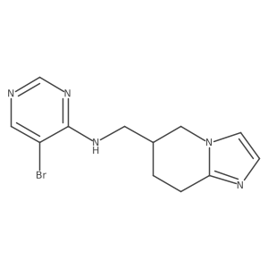 5-Bromo-N-(5,6,7,8-tetrahydroimidazo[1,2-a]pyridin-6-ylmethyl)pyrimidin-4-amine Structure