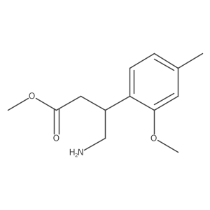 Methyl 4-amino-3-(2-methoxy-4-methylphenyl)butanoate Structure