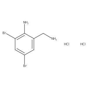 2-(Aminomethyl)-4,6-dibromoaniline dihydrochloride结构式