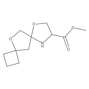 Methyl 7,12-dioxa-10-azadispiro[3.1.4^{6}.2^{4}]dodecane-9-carboxylate Structure