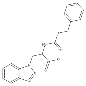 2-{[(benzyloxy)carbonyl]amino}-3-(1H-indazol-1-yl)propanoic acid Structure