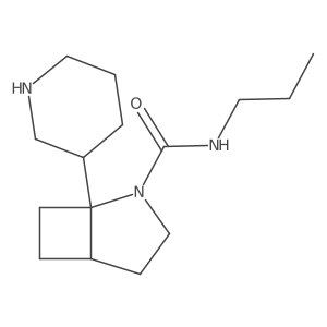 1-(piperidin-3-yl)-N-propyl-2-azabicyclo[3.2.0]heptane-2-carboxamide Structure