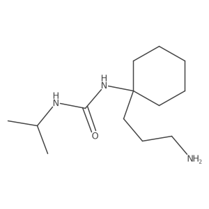 1-[1-(3-Aminopropyl)cyclohexyl]-3-(propan-2-yl)urea结构式