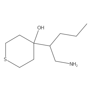4-(1-Aminopentan-2-yl)thian-4-ol Structure