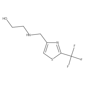 2-({[2-(Trifluoromethyl)-1,3-thiazol-4-yl]methyl}amino)ethan-1-ol Structure