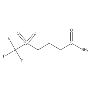 3-Trifluoromethanesulfonylpropane-1-sulfinamide Structure