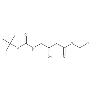 Chloromethyl 4-{[(tert-butoxy)carbonyl]amino}-3-hydroxybutanoate Structure