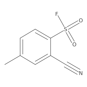 2-Cyano-4-methylbenzene-1-sulfonyl fluoride结构式