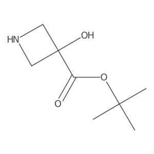 tert-Butyl 3-hydroxyazetidine-3-carboxylate Structure