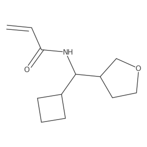 N-[Cyclobutyl(oxolan-3-yl)methyl]prop-2-enamide Structure