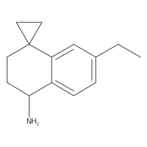 7'-ethyl-3',4'-dihydro-2'H-spiro[cyclopropane-1,1'-naphthalene]-4'-amine Structure