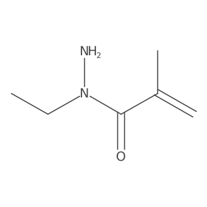 N-ethyl-2-methylprop-2-enehydrazide结构式