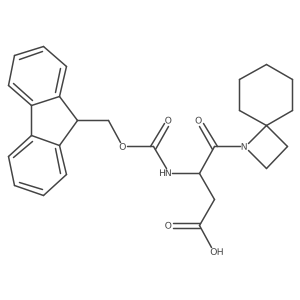 4-{1-azaspiro[3.5]nonan-1-yl}-3-({[(9H-fluoren-9-yl)methoxy]carbonyl}amino)-4-oxobutanoic acid Structure