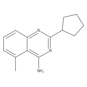 2-Cyclopentyl-5-methylquinazolin-4-amine Structure