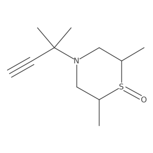 2,6-Dimethyl-4-(2-methylbut-3-yn-2-yl)-1lambda4-thiomorpholin-1-one结构式