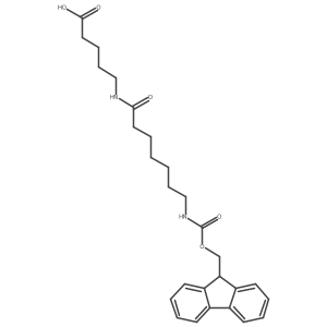 5-[7-({[(9H-fluoren-9-yl)methoxy]carbonyl}amino)heptanamido]pentanoic acid Structure
