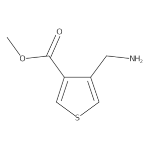 Methyl 4-(aminomethyl)thiophene-3-carboxylate结构式