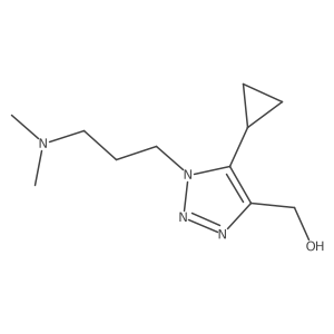 {5-Cyclopropyl-1-[3-(dimethylamino)propyl]-1h-1,2,3-triazol-4-yl}methanol Structure