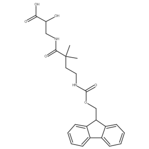 3-[4-({[(9H-fluoren-9-yl)methoxy]carbonyl}amino)-2,2-dimethylbutanamido]-2-hydroxypropanoic acid Structure