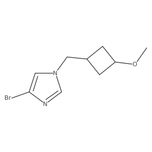 4-bromo-1-[(3-methoxycyclobutyl)methyl]-1H-imidazole结构式