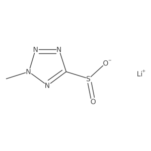 lithium(1+) ion 2-methyl-2H-1,2,3,4-tetrazole-5-sulfinate Structure