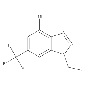 1-ethyl-6-(trifluoromethyl)-1H-1,2,3-benzotriazol-4-ol Structure