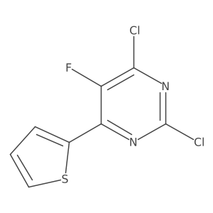 2,4-Dichloro-5-fluoro-6-(thiophen-2-yl)pyrimidine Structure