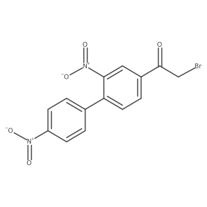 2-Bromo-1-(2,4a(2)-dinitro[1,1a(2)-biphenyl]-4-yl)ethanone结构式