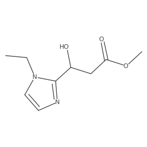 methyl (3S)-3-(1-ethyl-1H-imidazol-2-yl)-3-hydroxypropanoate结构式