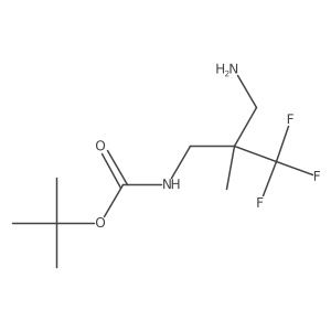 tert-butyl N-[3-amino-2-methyl-2-(trifluoromethyl)propyl]carbamate Structure