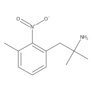 2-Methyl-1-(3-methyl-2-nitrophenyl)propan-2-amine结构式