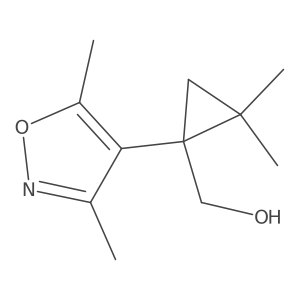 [1-(Dimethyl-1,2-oxazol-4-yl)-2,2-dimethylcyclopropyl]methanol结构式