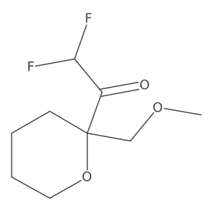 2,2-Difluoro-1-[2-(methoxymethyl)oxan-2-yl]ethan-1-one Structure