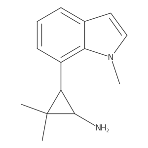 2,2-dimethyl-3-(1-methyl-1H-indol-7-yl)cyclopropan-1-amine结构式