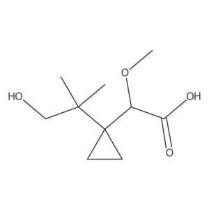 2-[1-(1-Hydroxy-2-methylpropan-2-yl)cyclopropyl]-2-methoxyacetic acid Structure