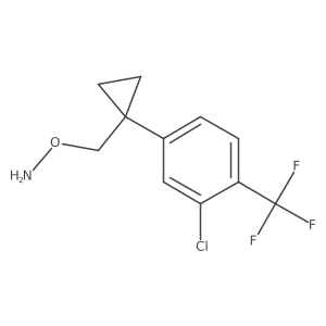 O-({1-[3-chloro-4-(trifluoromethyl)phenyl]cyclopropyl}methyl)hydroxylamine结构式