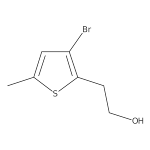 2-(3-Bromo-5-methylthiophen-2-yl)ethan-1-ol Structure