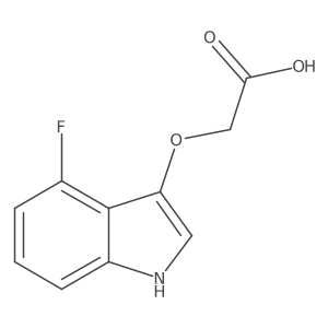 2-[(4-fluoro-1H-indol-3-yl)oxy]acetic acid结构式