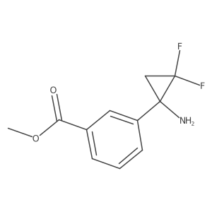 Methyl 3-(1-amino-2,2-difluorocyclopropyl)benzoate Structure